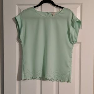 J. crew Short Sleeve Blouse